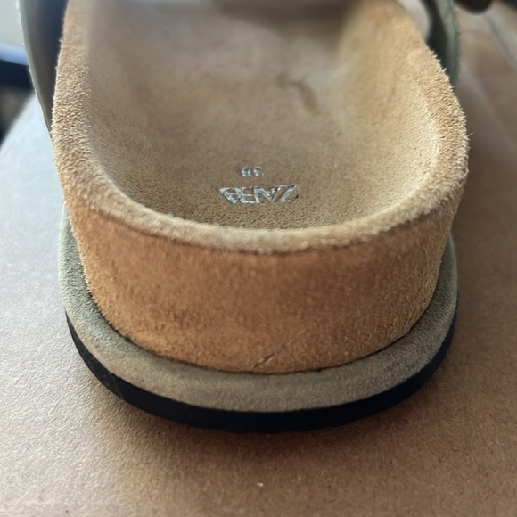 ZARA Buckled suede Sandal size 38 - Picture 9 of 16